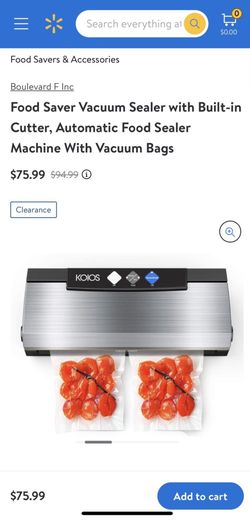 KOIOS Vacuum Sealer Machine, 85Kpa Automatic Food Sealer for w