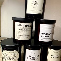 Masculine Aromas Collection  9oz Candles