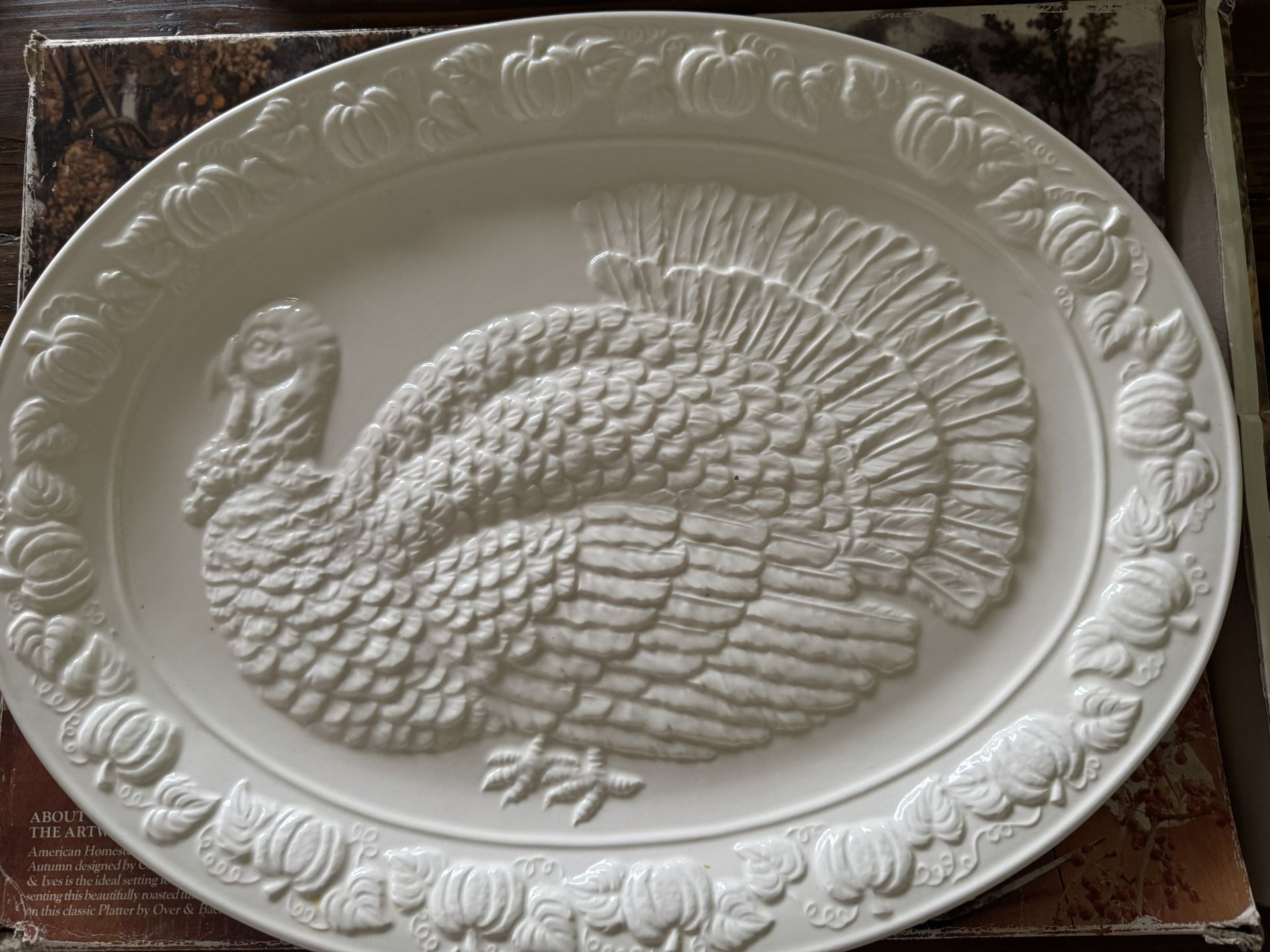 Vintage Turkey Platter