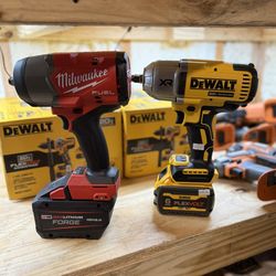Milwaukee/Dewalt High Torque 1/2in Impact Wrench