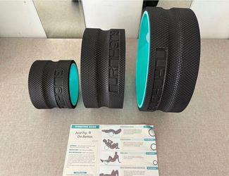 Yoga Wheel for Back Pain Reliefn & Stretching, Back Wheel for Deep Tissue Massag 3 pack back Roller