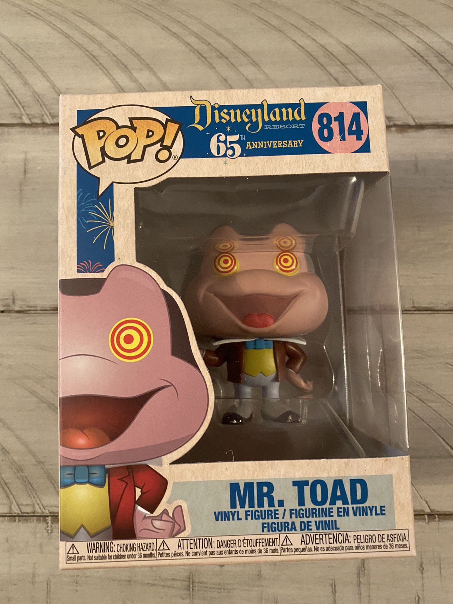 Disney Land 65th Anniversary - Mr. Toad  #814 Funko Pop