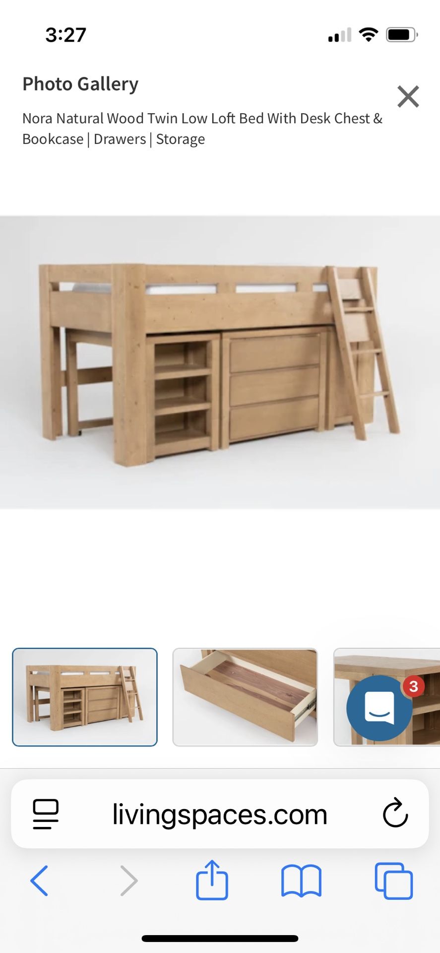 New Living Spaces Kid Bedroom Set