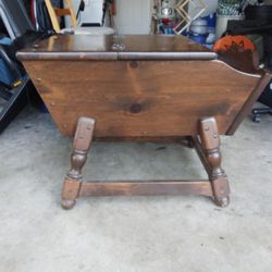 Ethan Allen Vintage Dough Pine Box & Table