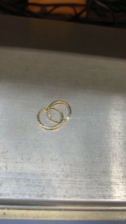 Small 14k gold hoops $34.99