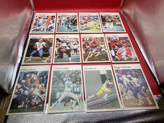 1980 Marketcom Mini Poster On Cardstock Lot of (12) Football - Jefferson