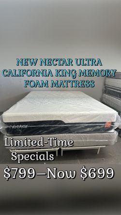 NEW NECTAR ULTRA CALIFORNIA KING MEMORY FOAM MATTRESS
