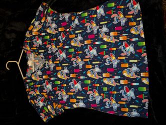 Disney Stitch scrub top