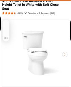 Kholer Gleam 12 in. Rough In 2-Piece 1.28 GFP Single Flush Elongated Chair Height Toilet in White with Soft Close Seat