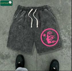 Men’s summer pink athletic shorts