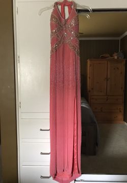 Beautiful beaded prom or wedding dress
