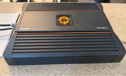 Car Amp Quantum Audio Class AB 4 channel bridge mode 2channel 1200watts peak power perfect for midrange midbass midhigh Speakers New Amplifier