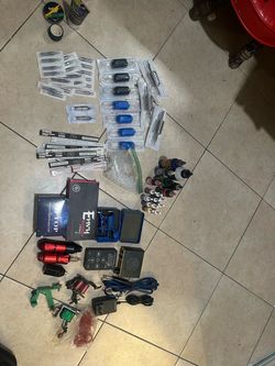 Complete Tattoo Kit with Machines, Inks, and Supplies