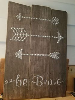 Be BRAVE sign