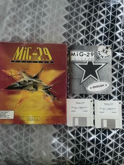 MIG-29 Fulcrum (IBM PC, 1991) - untested - cib