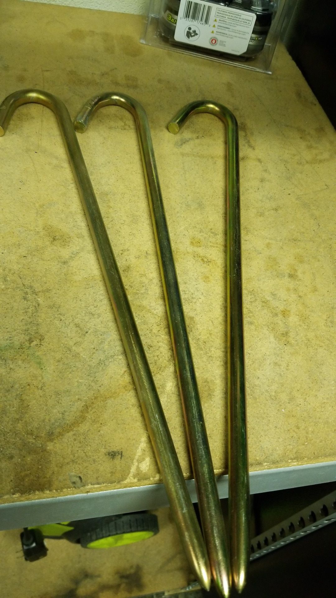18 inch x 5/8 hook stakes