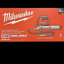 Milwaukee M12 Grease Gun. 