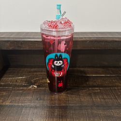 Labubu inspired theme cup/bottle 24 oz. 