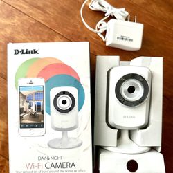 D-Link Wi-Fi Camera Day & Night Open Box New