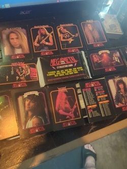 1991 Mega Metal Collectors Cards Iron Maiden Bon Jovi Open Box 1 Sealed Pack 11