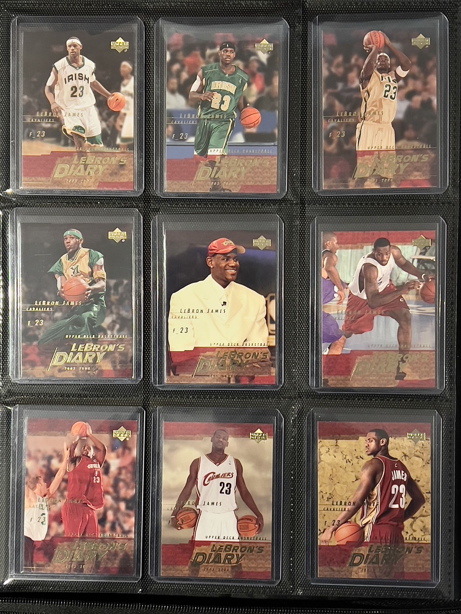 2003-04 Upper Deck LeBron Diary Rookie (RC) Complete Set