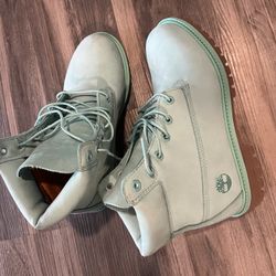 50th Anniversary Light Green Timberland Boots