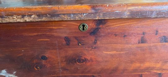old antique vintage cedar chest