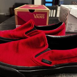 Men’s 7/Women’s 8.5 - Vans Velvet Chili Pepper 