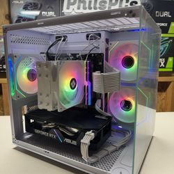 RTX 2060 12GB + Ryzen 5 5500 Gaming PC | Wi-Fi & Bluetooth • White RGB