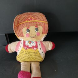 Vintage Dan Dee Flip a Face Cloth Story Book Cinderella 5 Dolls in one