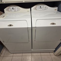 LAST CHANCE. MUST GO TODAY.Maytag Neptune Washer & Dryer With Pedestal Base