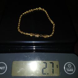 Gold Rope Bracelet