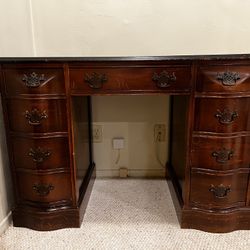 Vintage Desk With Curved Drawers