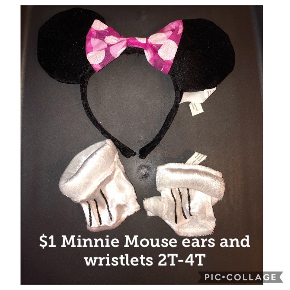 $1 Mickey mouse ears and wristlets size toddler 2-4T. Halloween Costume. Pickup around Harlem and Addison Chicago Willing to Ship