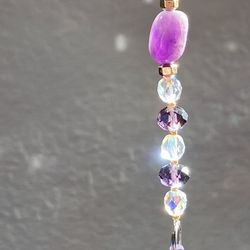 Purple Amethyst Suncatcher