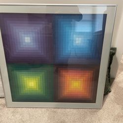 Graphic Art Print 34 1/2 Inch Square