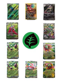 9-Card Grass Pokémon TCG Lot (NM) - Phoenix Local