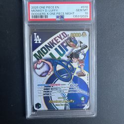 Dodgers Luffy PSA 10