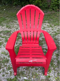12 Brand New Outdoor Chairs, Blue and Red