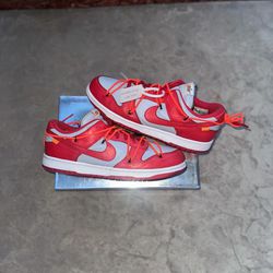 Off-White University Red Dunks size 12