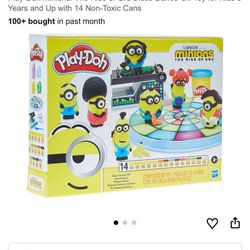 Play-Doh Minions: The Rise of Gru Disco Dance-Off Toy for Kids 3 Years and Up with 14 Non-Toxic Cans