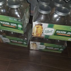 FIRE SALE – Ball Mason Jars (Half Gallon 64oz) – NEW – $55