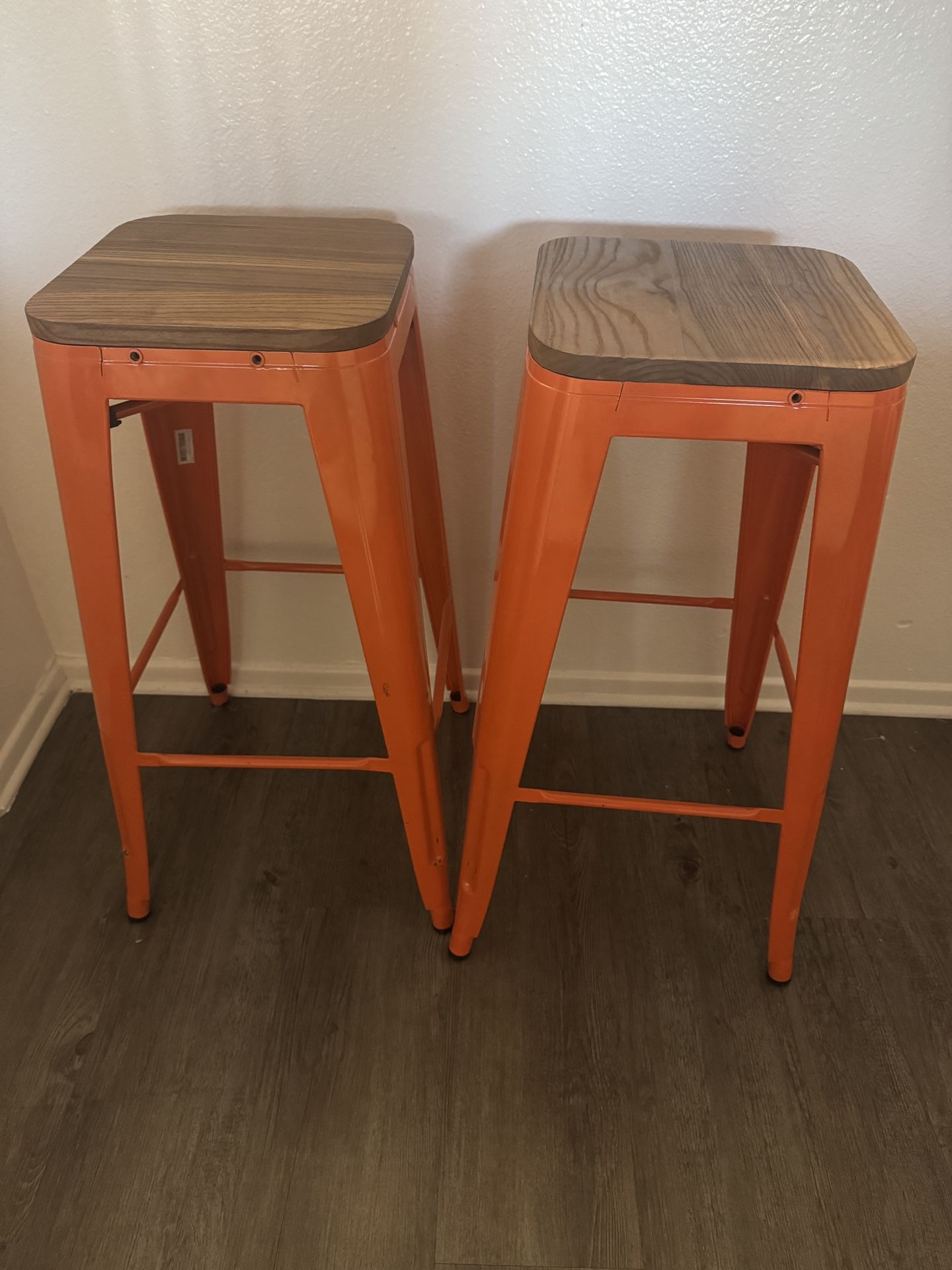 Orange Bar Stools