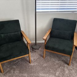 Dark Green Library Chairs