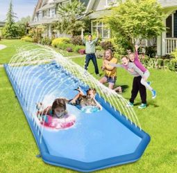 Water Slide, Slip and Slide Waterslide 20ft with 2 Bodyboards Built-in Sprinkler System, Slip and Slide for Adults
