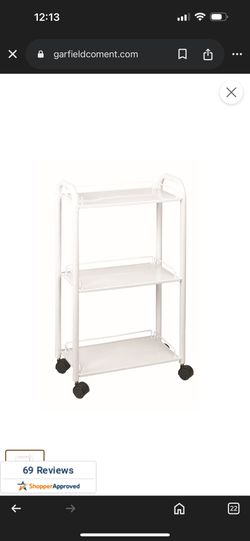 White Cart With Wheels