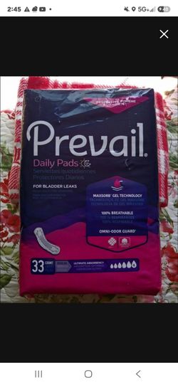 PREVAIL URINE PADS