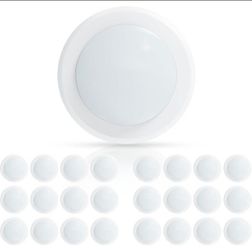 ECOELER 6 Inch Low Profile Flush Mount LED Disk Light, 1000 Lumens, 4000K (24 pc