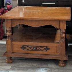Wood End table $30
