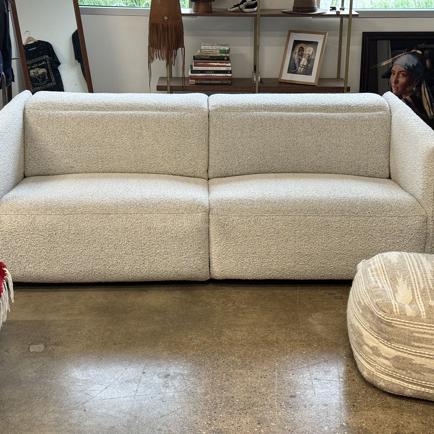 Crate and Barrel Power Recliner Couch 